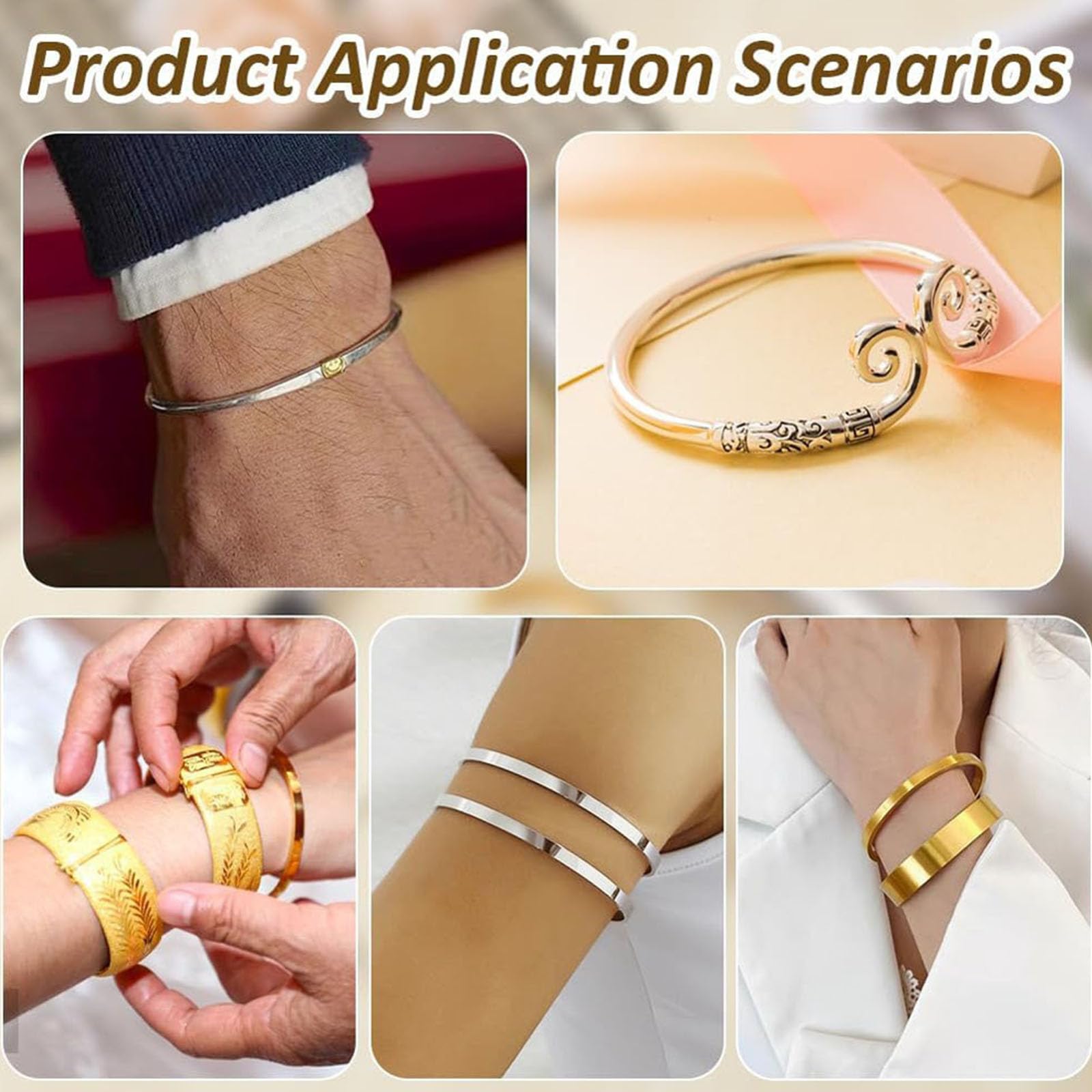 Edelstahl Armband Dorn Werkzeug Set mit Skala, Metall Armband Reparatur für die Umformung und Größenanpassung von Schmuck, Schmuck Reparatur Set