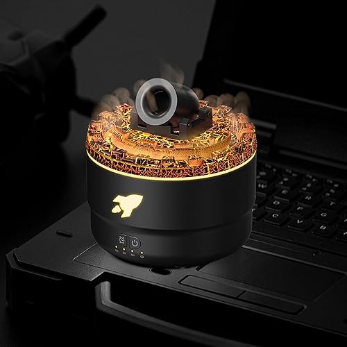 Miniatura 5 de Difusor de aceite esencial, máquina de aromaterapia USB de gran capacidad con luz LED colorida para espacios pequeños, oficina en casa (negro)