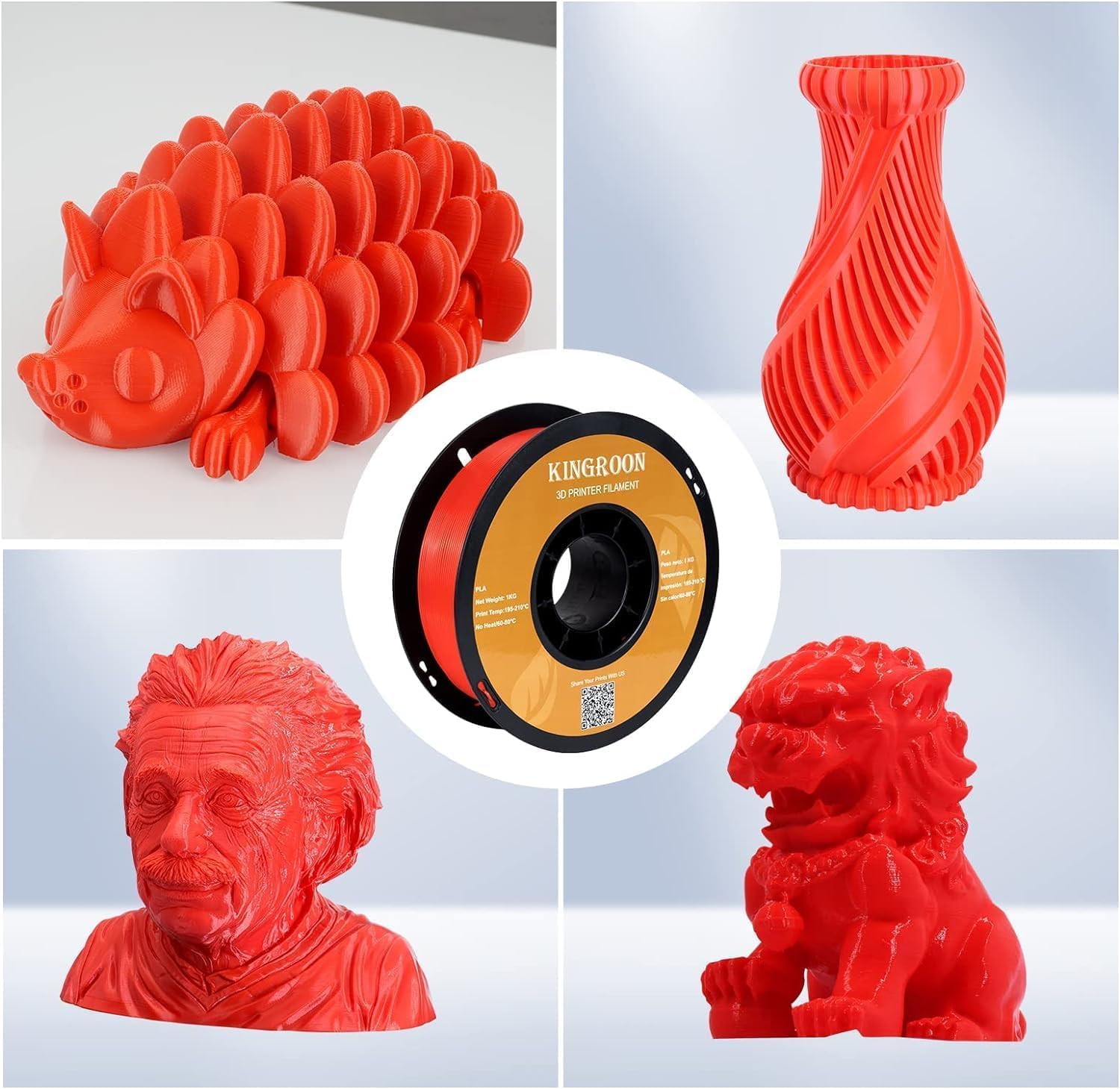 KINGROON 3Dプリンターフィラメント 1.75mm/ヤY31628-P3 Kingroon高精度FDM3Dプリンター