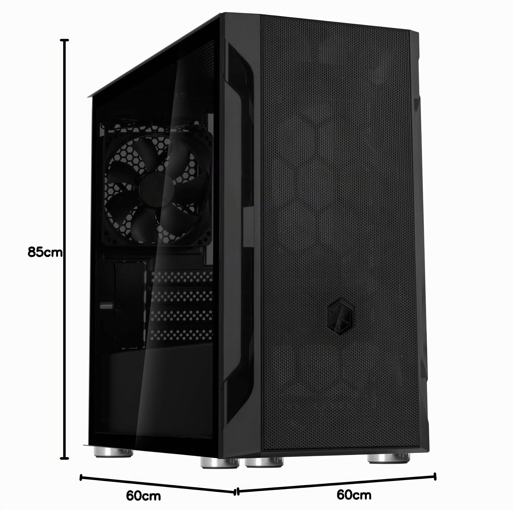 CAJA PC SILVERSTONE FARA H1M, MICRO-ATX, VENTANA LATERAL 120 MM X 1 VENTILADOR INCL. SST-FAH1MB-G