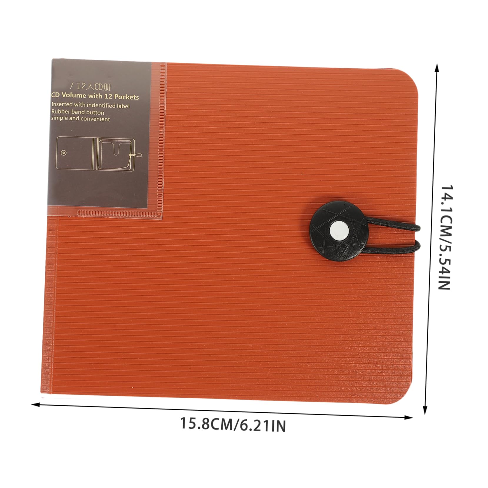 PRETYZOOM CD Storage Binder with Capacity DVD Case Holder Buckle Closure for Games Music Video Discs Space Saving Organizer for Home Travel