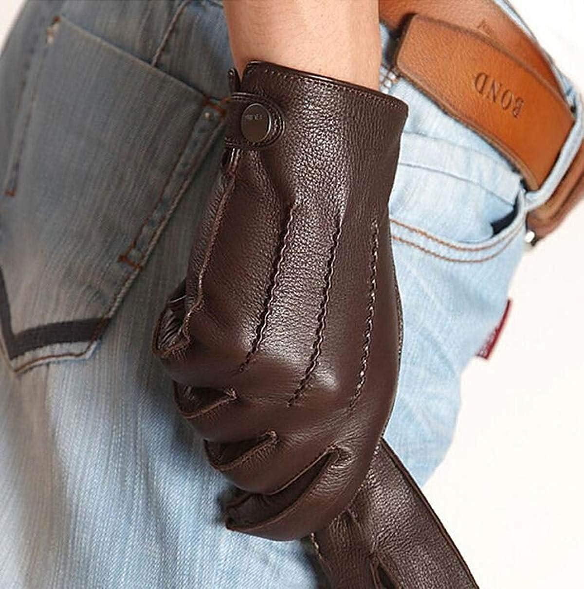 Unisex-Dorosłe Rękawiczki Męskie Rękawiczki Na Wiosnę I H Winter Spring Nowoczesne Casual Ciepłe Rękawiczki Jazdy Palec Rękawiczki Motocykl Outdoor/Brązowy/Xxl.