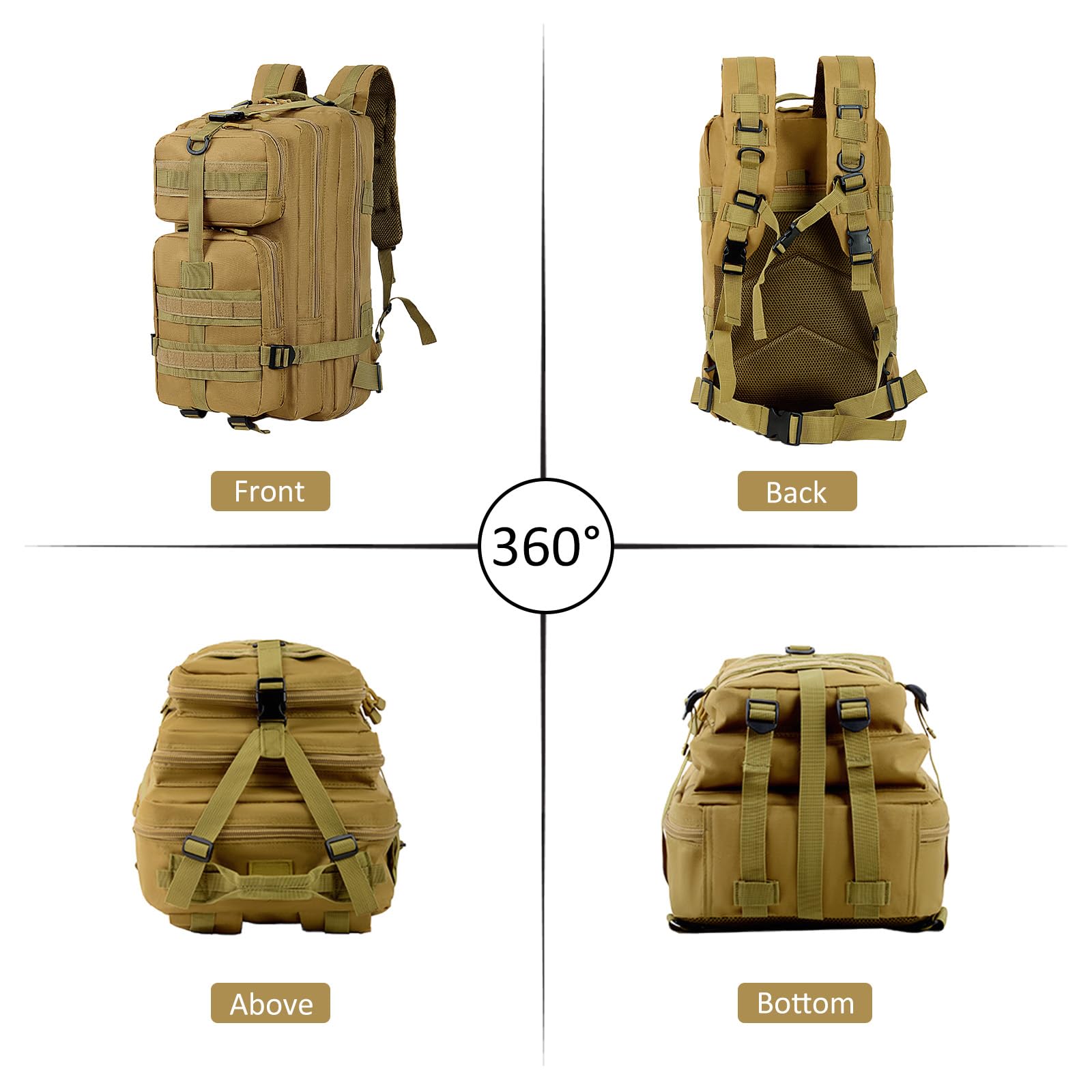 35L wojskowy plecak taktyczny Molle Army Assault Pack Dayas Outdoor Sport Sport Podróże Piesze wycieczki