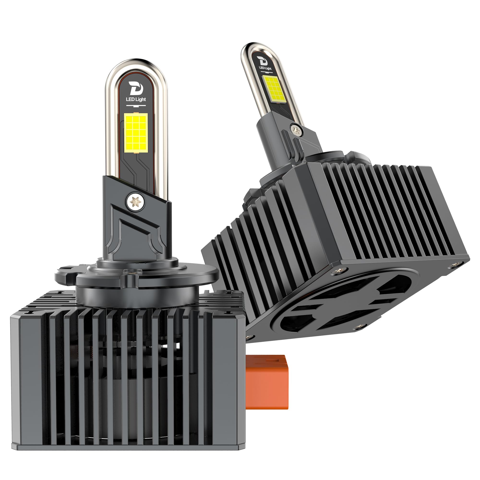 D3S LED Lampadina, per Auto a Prova di Errore Canbus 38000LM 110W Auto D3S Xenon Kit, 6500K Lampadine Per Fari, Sostituisci Lampadine Allo Xeno HID OEM Plug and Play - 2 Lampade