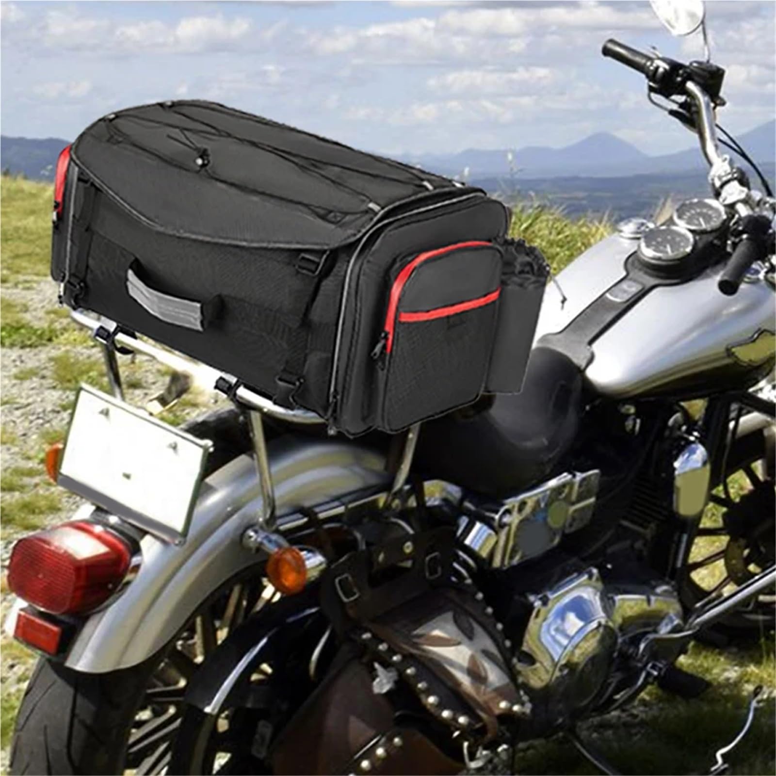 Bolsa Trasera para Motocicleta, De Viaje para Portaequipajes, Bolsas para Asiento Trasero Universales para NC750, CBR1000RR Y CBR600F