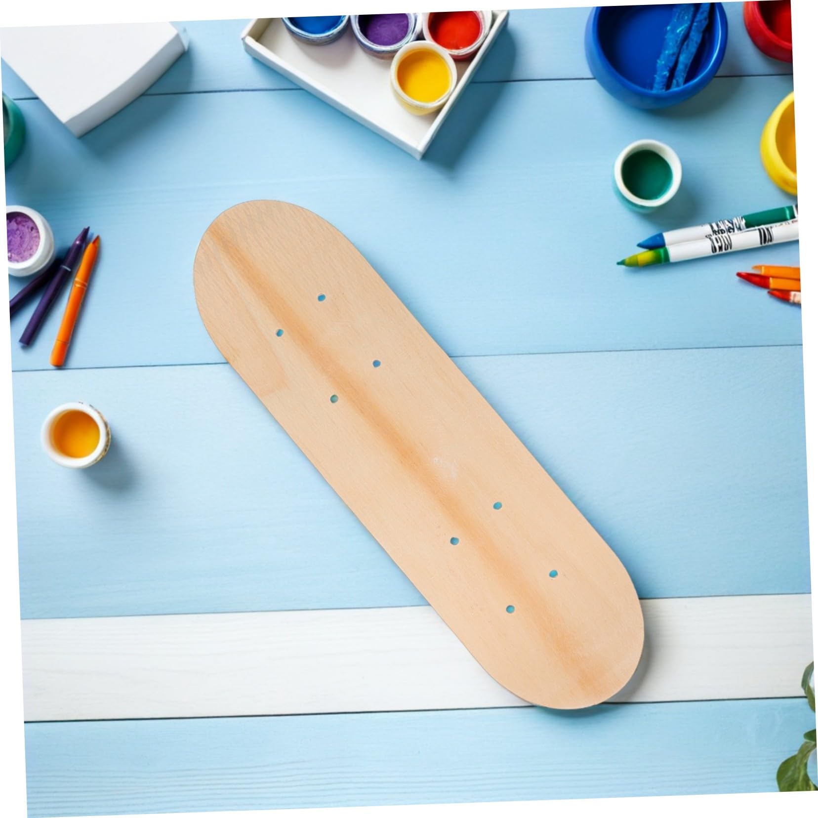 Mikikit Lot De 3 Planches De Skate Vierges À Peindre Planches De Skate Vierges À Peindre Non Beiges