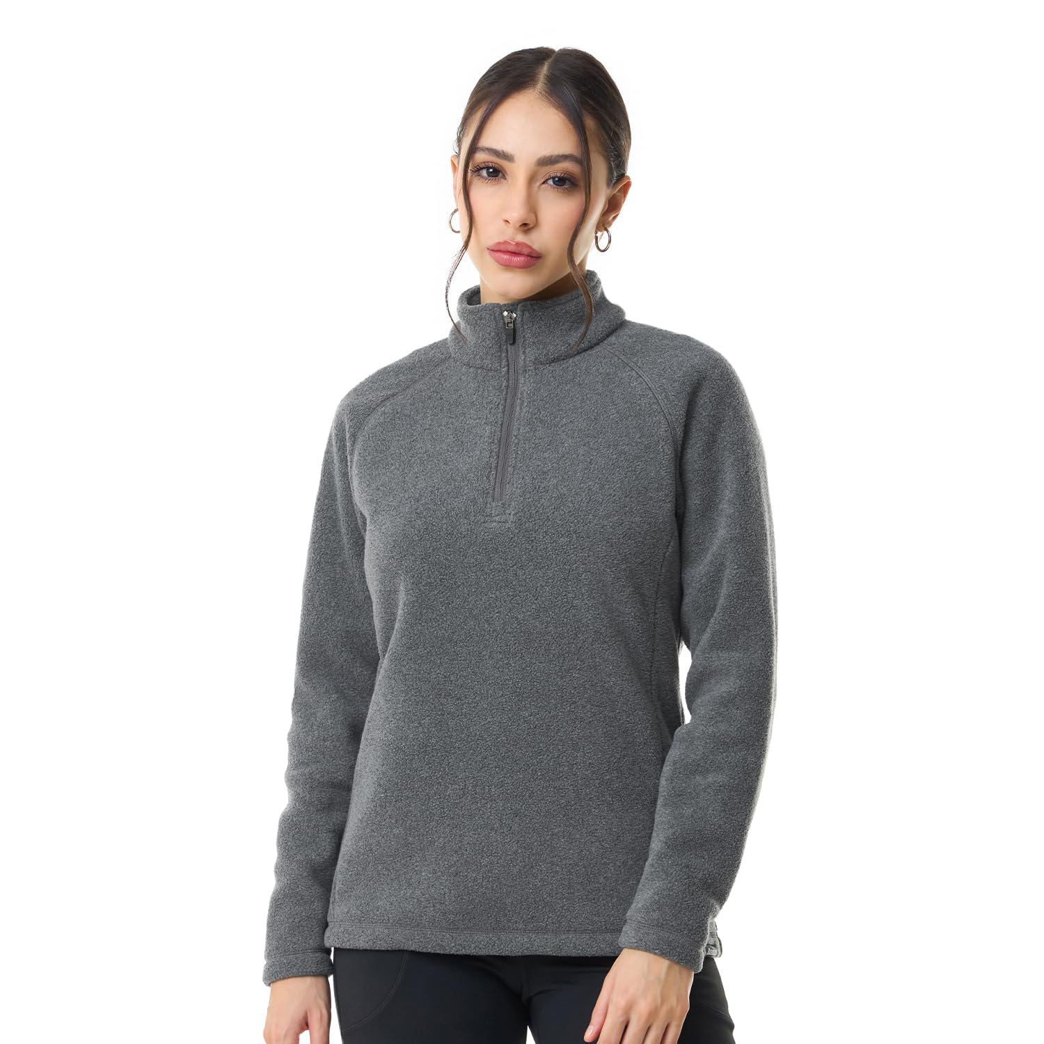 boldfit Sweatshirt for Woman Half Sleeves Winter Jacket for Woman Half Zipper Sweater for Women Stylish Sweat Shirt for Women Standard Length Winter wear-picture-21
