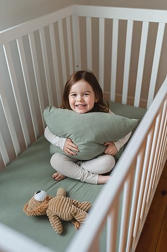 Miniatura 6 de Pobibaby - Paquete de 2 fundas de almohada de alta calidad para niños pequeños - Tejido de jersey ultrasuave - Almohada para cuna, almohada para
