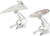 Vista 1 de Hot Wheels Star Wars Starship Star Destroyer vs. Mon Calamari Cruiser Vehicle Paquete de 2