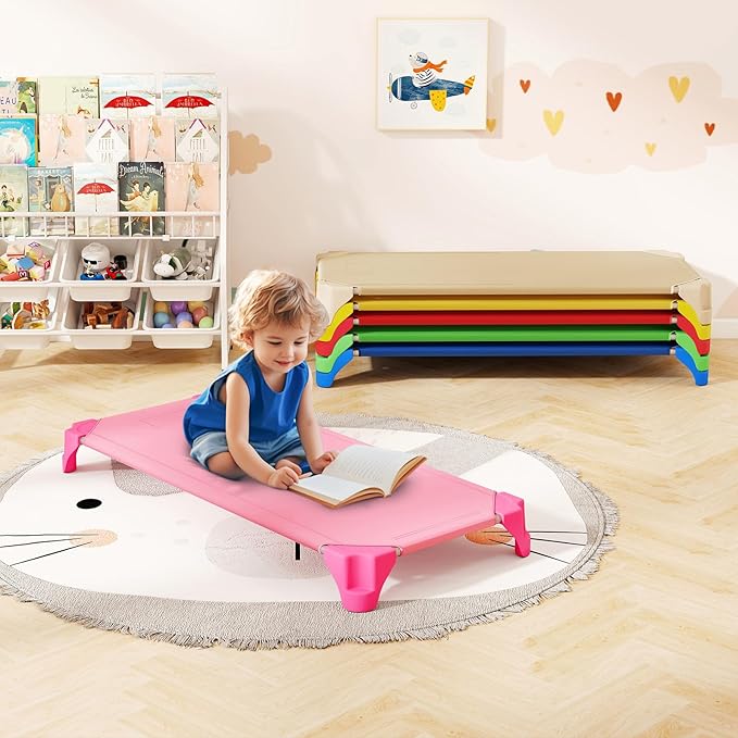 KOTEK Camas Apilables para Guardería 6 Paquete Multicolor miniatura 2
