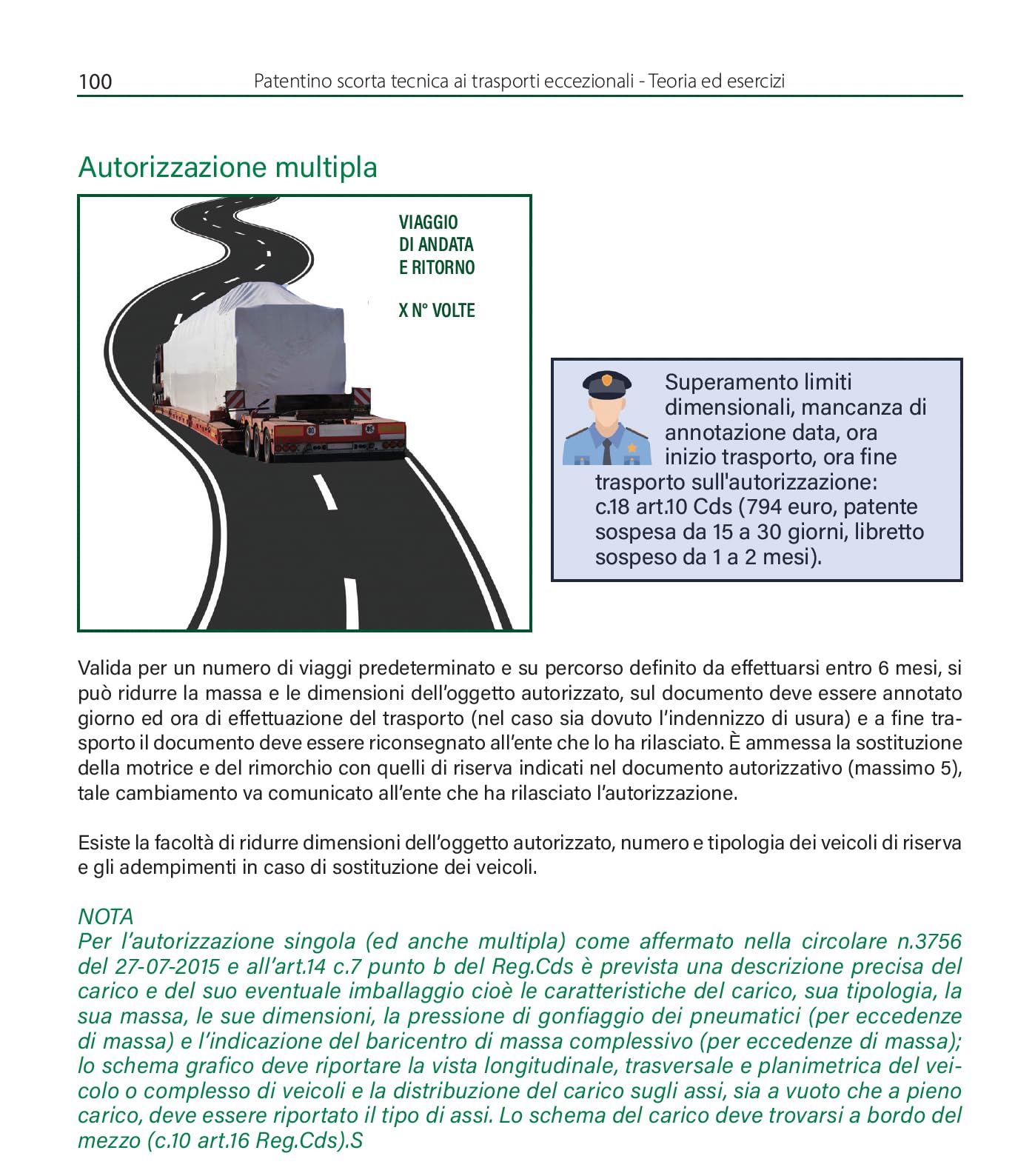 Patentino scorta tecnica ai trasporti eccezionali. Teoria ed esercizi