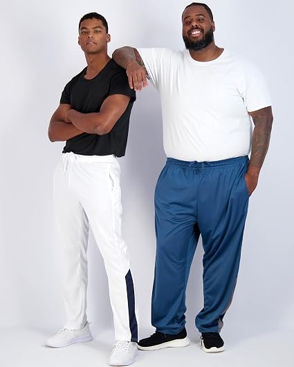Real Essentials 3 Pack: Men's Active Athletic Casual Tricot Open Bottom Sweatpants with Pockets (Available in Big & Tall) - Image 5