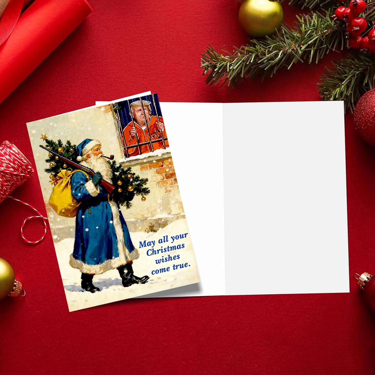 funny christmas card for women men, humorous xmas cards gifts for him her, merry christmas to you! 169