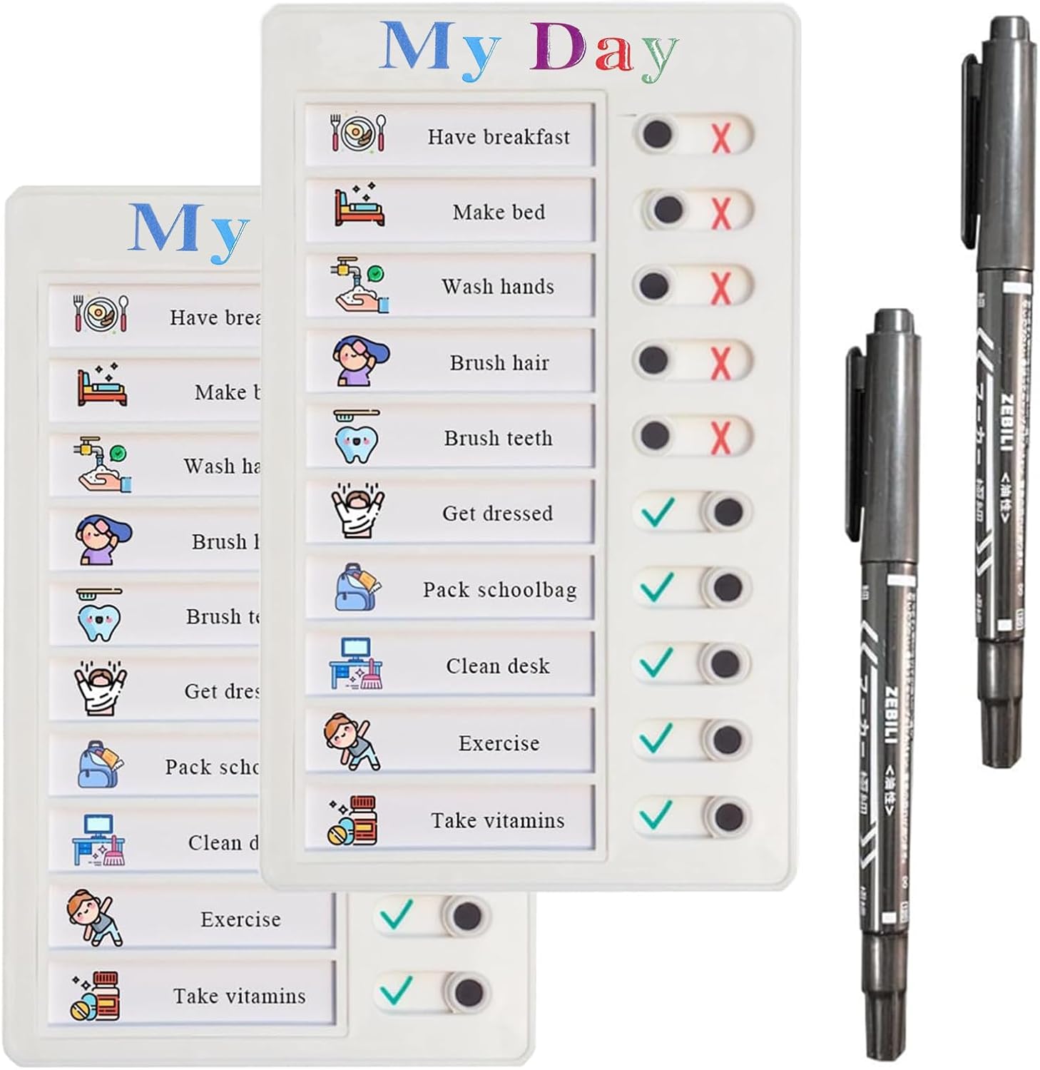 2 pcs Chore Chart for...