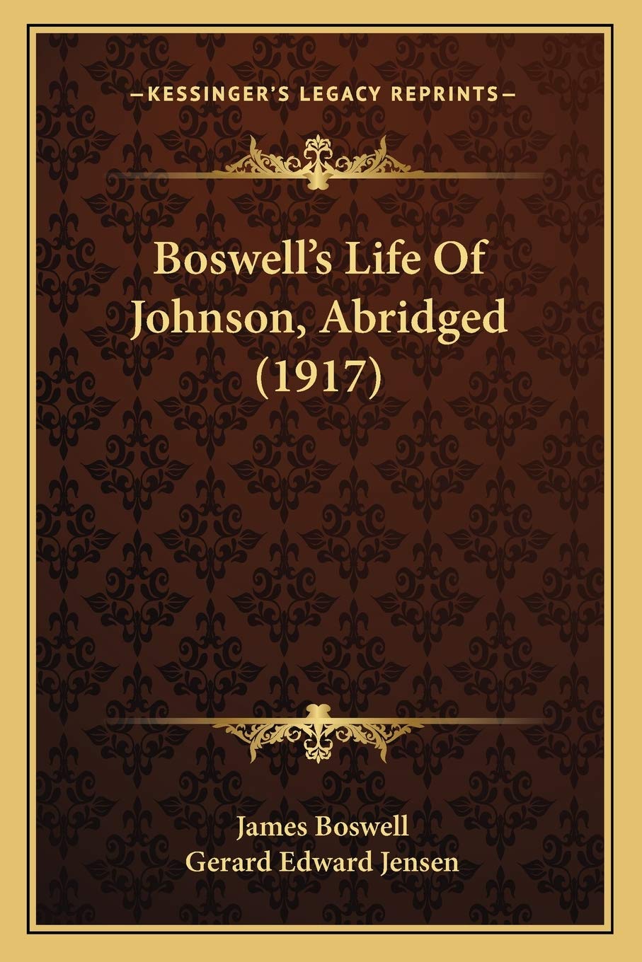 Boswell's Life Of Johnson, Abridged (1917)