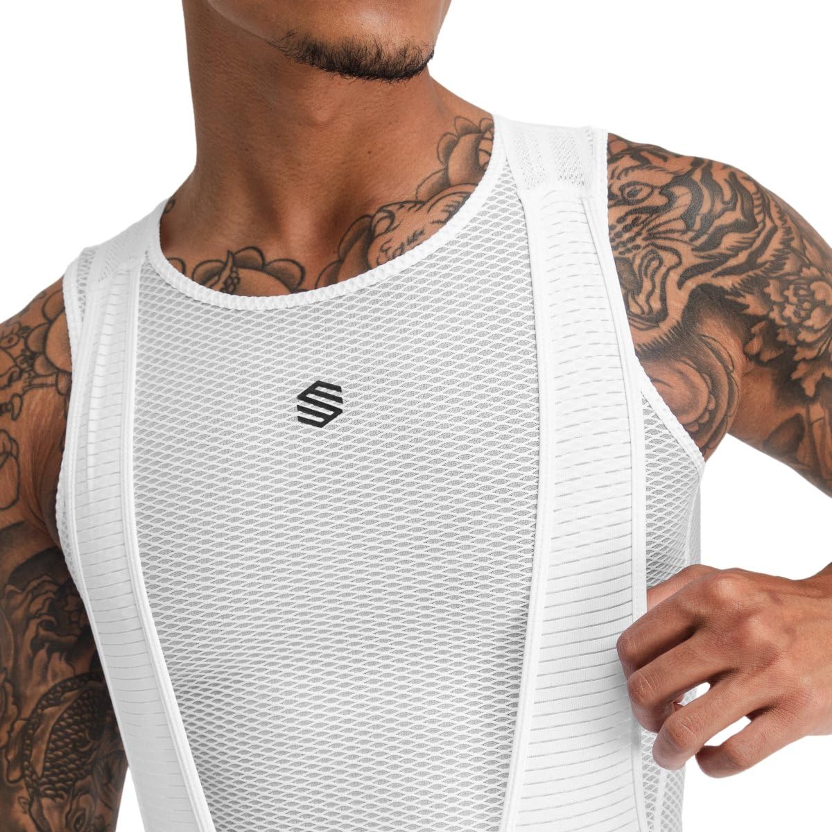 SIROKO - Culotte Ciclismo Mortirolo - XL - Negro/Blanco