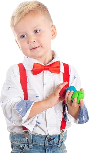 Miniatura 5 de Livingston Juego de corbatín con tirantes ajustables para niños con pajaritas