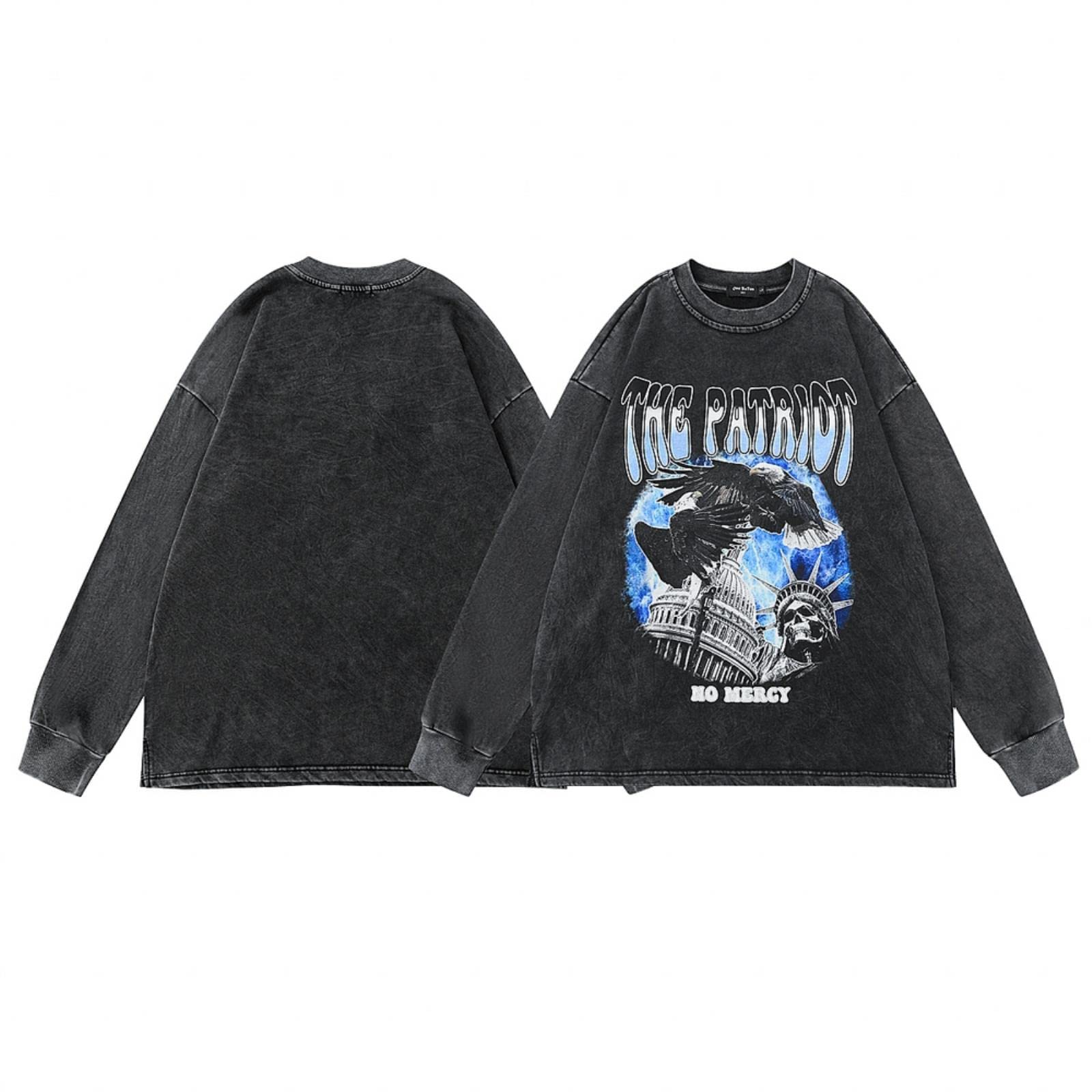Felpa Hip Hop Streetwear Casual Allentato Cotone Pullover Felpa Con Cappuccio Harajuku Punk Goth