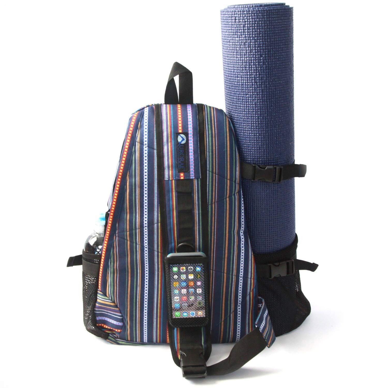 Aurorae Sac pour tapis de yoga ; sac à dos à bandoulière Aurorae Sac pour tapis de yoga ; sac à dos à bandoulière