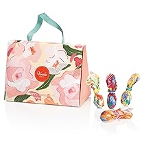 Venchi – Borsina Regalo Camelia, 200 Gr, 17 Ovetti di Cioccolato con Frutta Secca Intera, Senza Glutine, Collezione Primavera Venchi, Idea Regalo