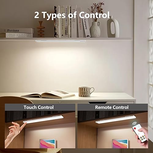 Miniatura 4 de Luz para debajo del gabinete, luces LED RGB para armario, iluminación recargable, batería que cambia de color debajo del mostrador, barra de luz con