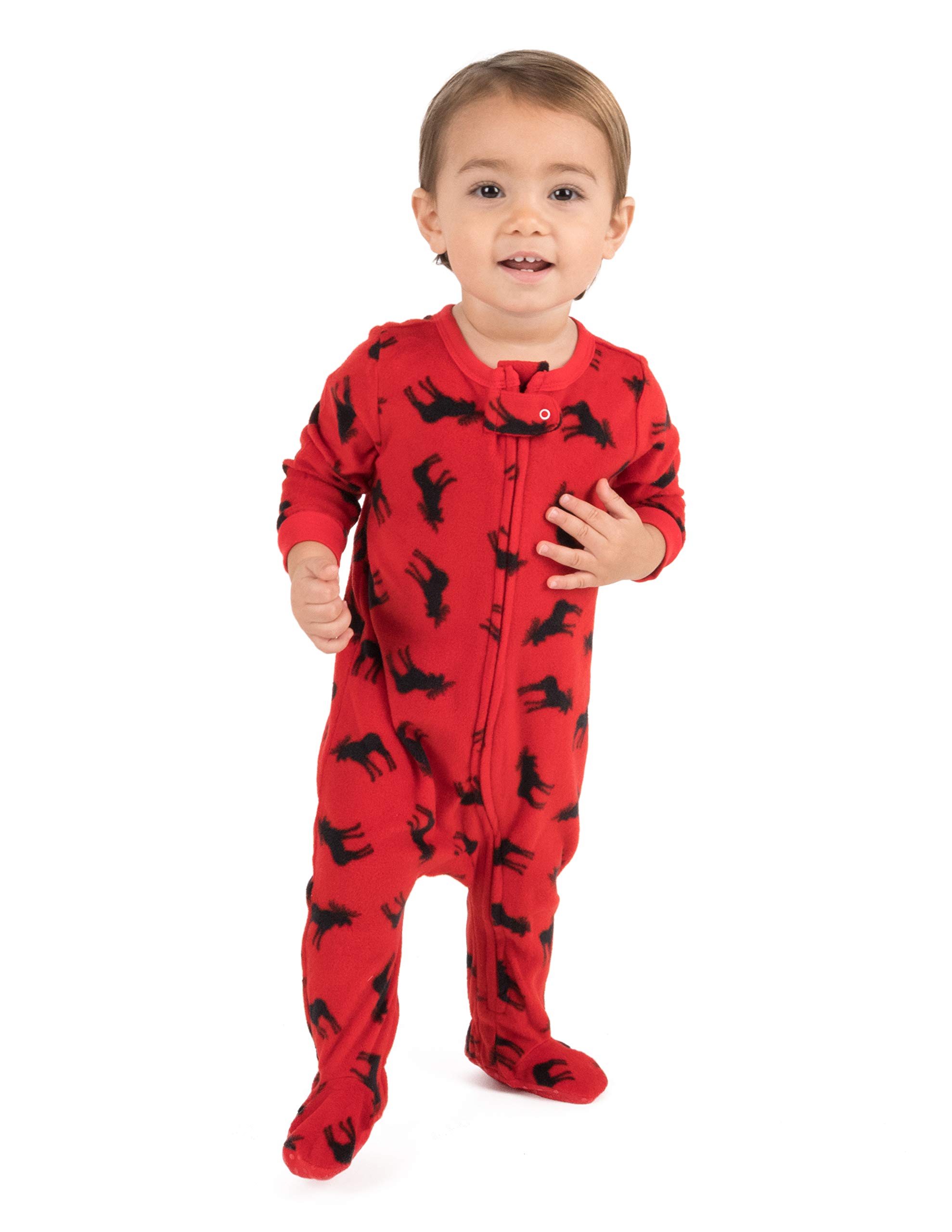 LeveretKids Pajamas Baby Boys Girls Footed Pajamas Sleeper 100% Cotton (Size 6-12 Months-5 Toddler)