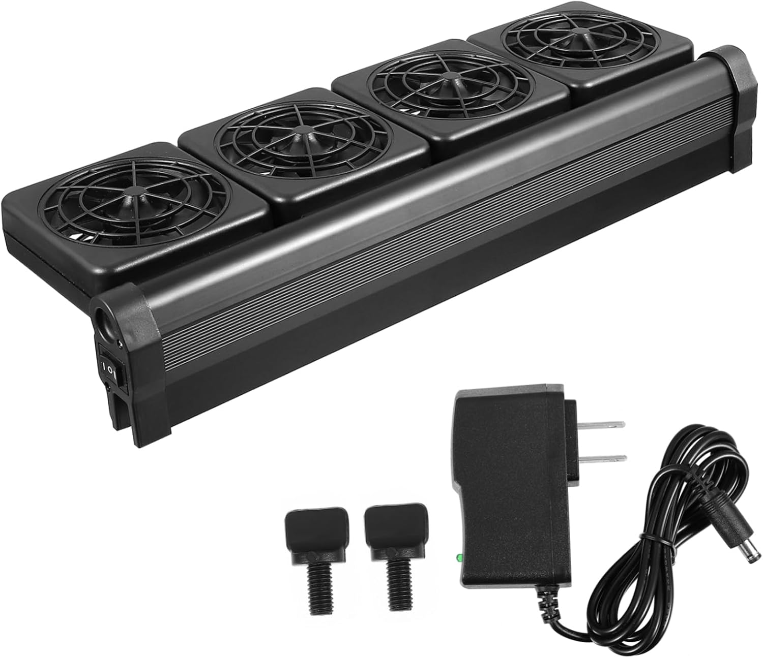 Aquarium Water Cooling Fan Fish Tank Cold Wind Chiller Mini Chiller 4-Head System Easy Install