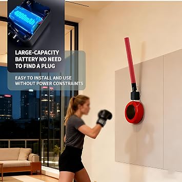 Boxing Training Device with Remote Control and Adjustable Settings for Agility Improvement and Reflex Enhancement
