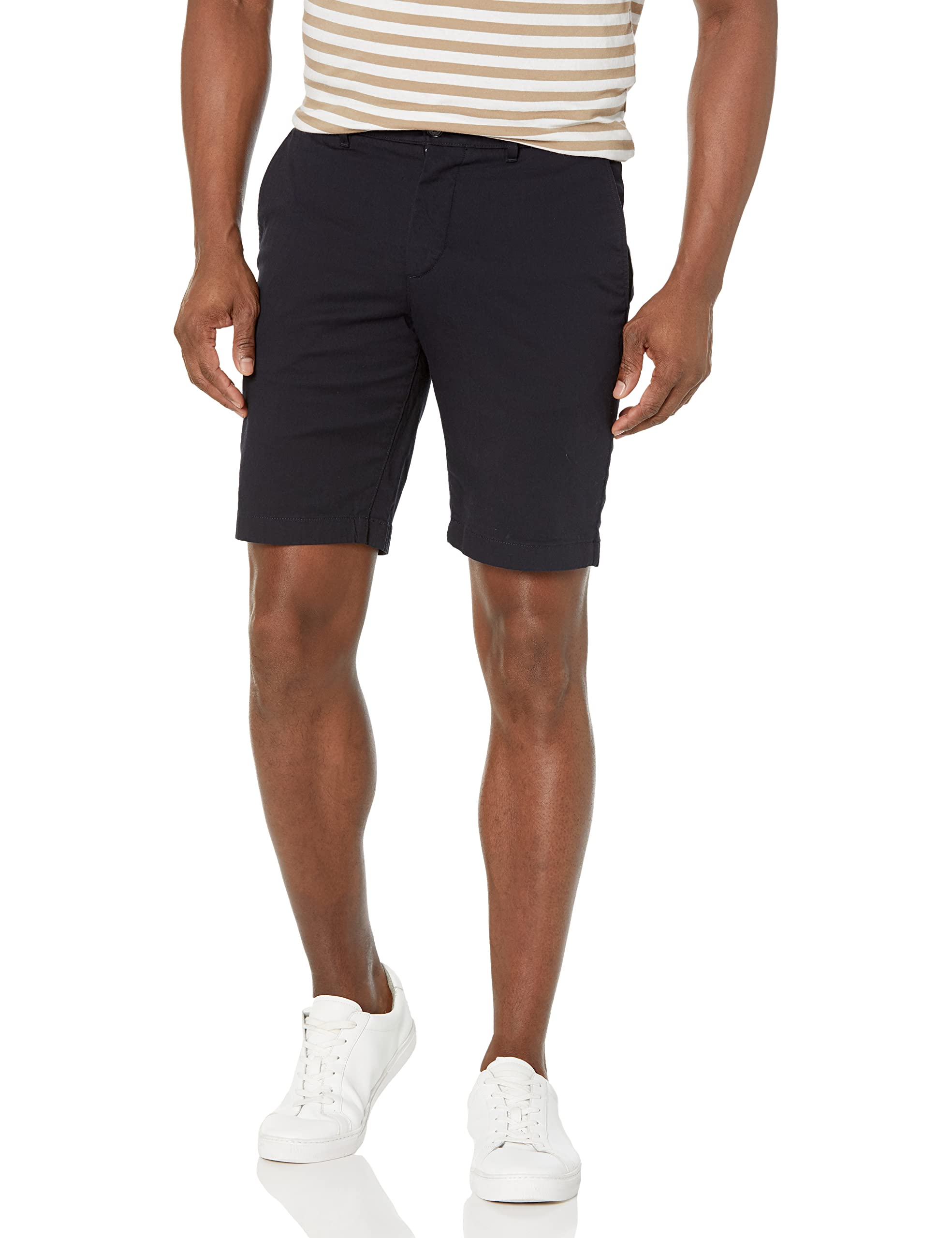 Lacoste Men's Slim Fit Solid Stretch Cotton Bermuda Shorts