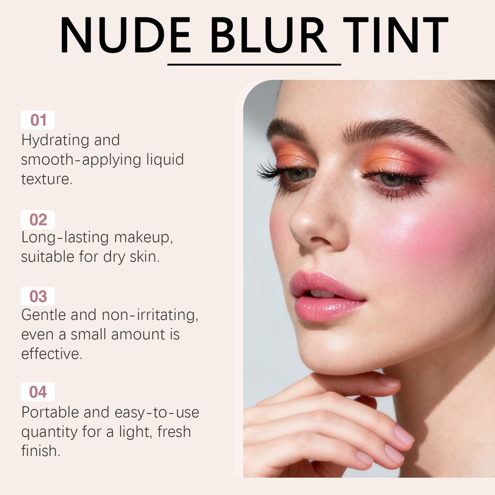 Mehrzweck-Stick, Lippen, Wangen, Rouge Creme matt & feuchtigkeitsspendender Kollagen-Balsam