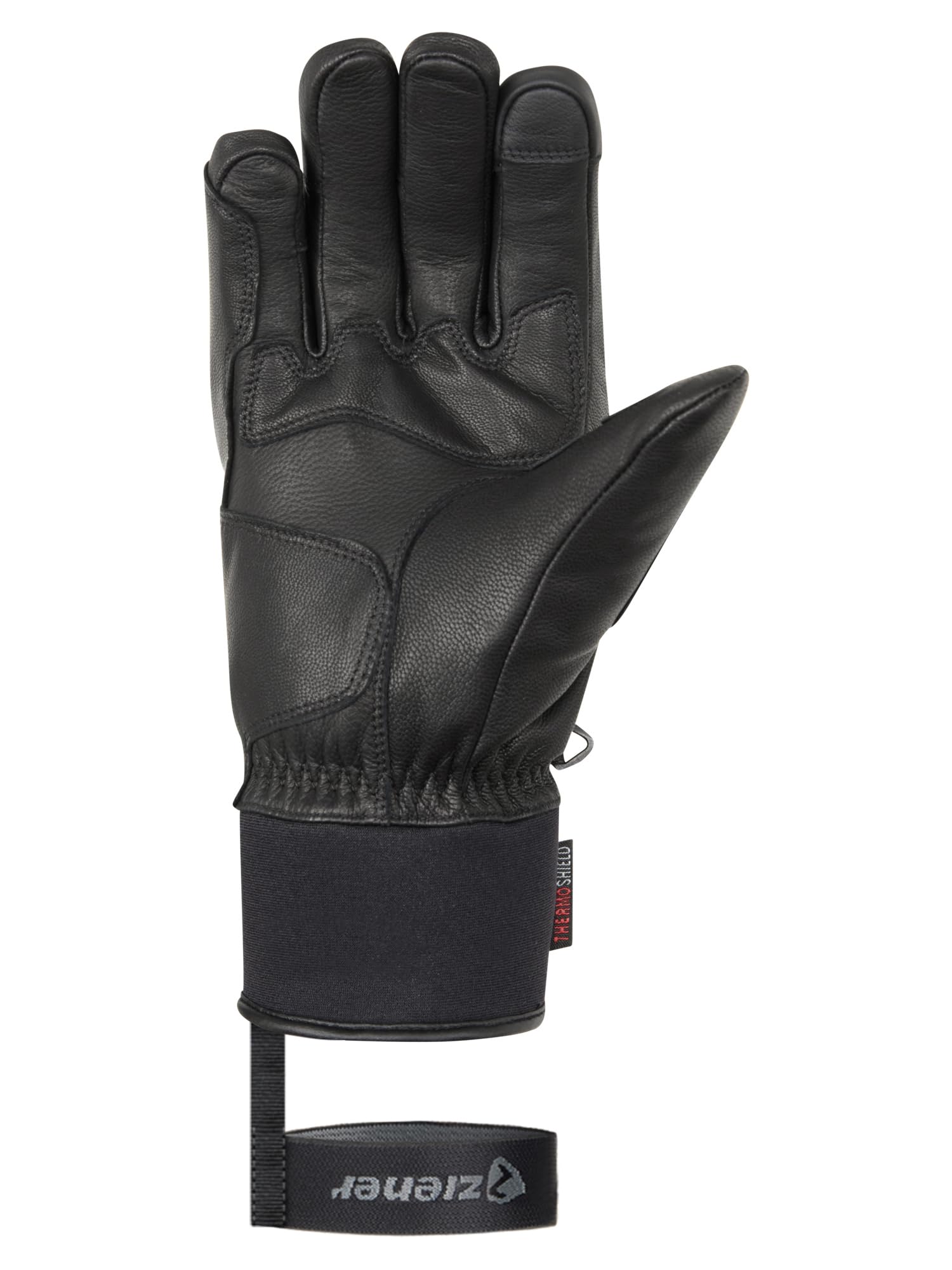 Ziener Guanti da sci GALF-Z da uomo/sport invernali | Primaloft, pelle, touch, nero, 9