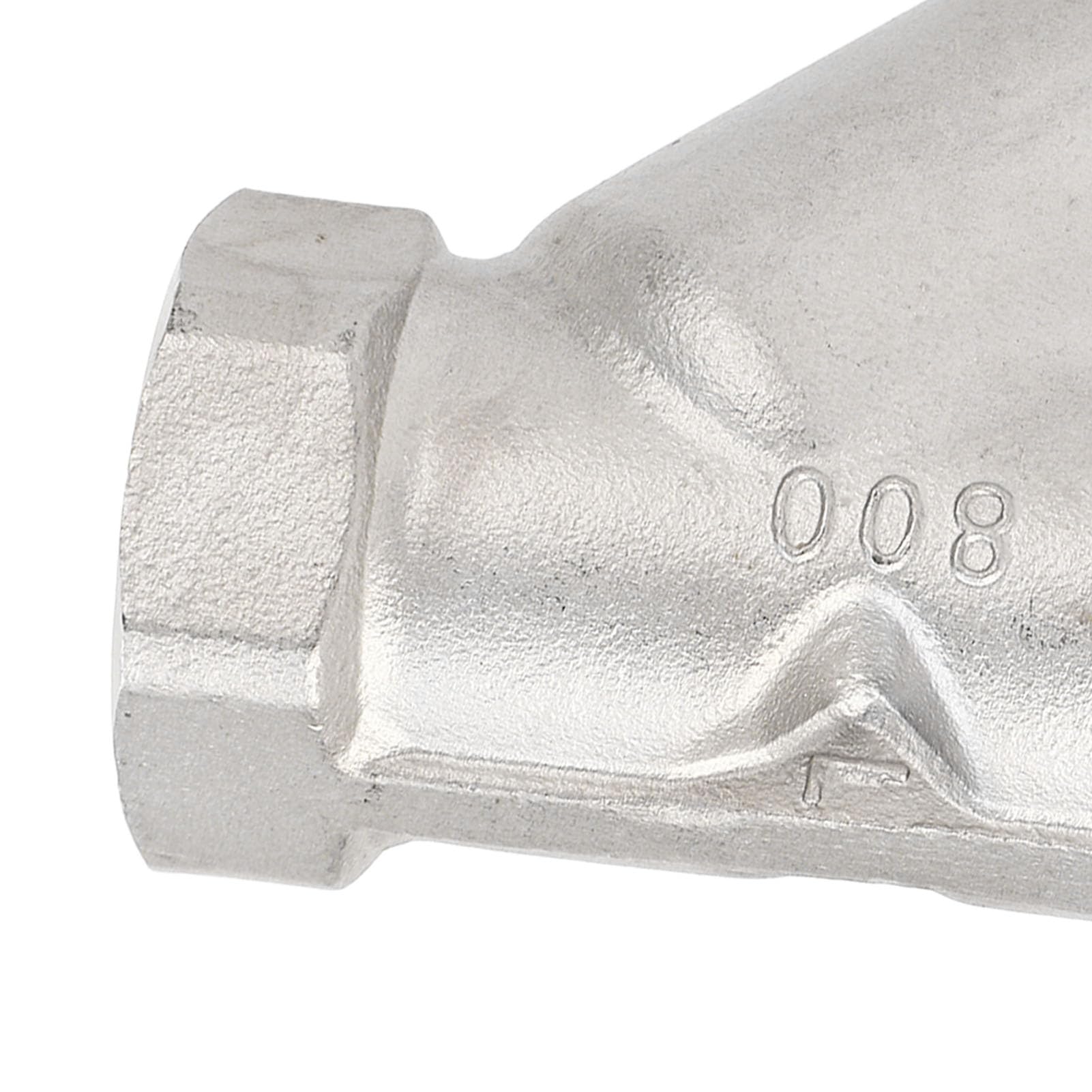 Y-förmiges Sieb DN25, 1 Zoll Innengewinde, 304 Edelstahl, Filterventil, Rohrverschraubung, Adapteranschluss für Wasser, Öl, Gas