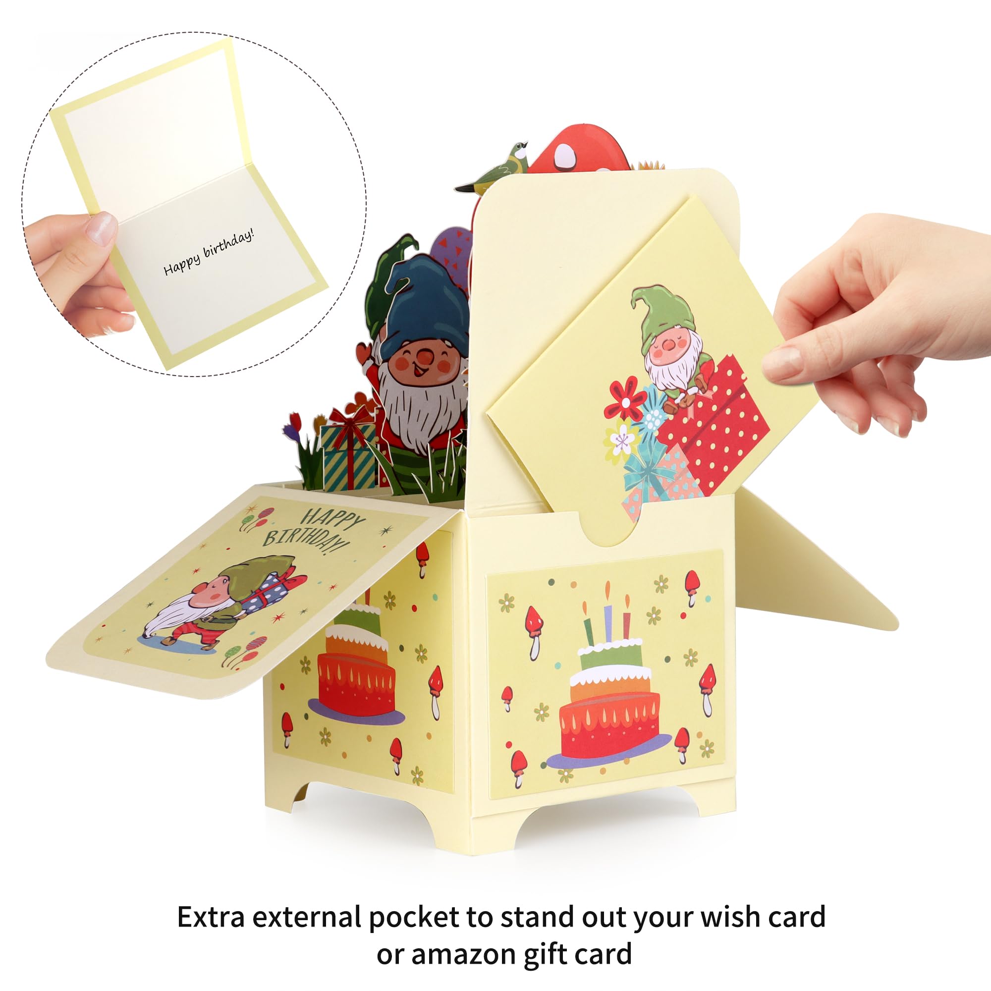 Snapklik.com : Giiffu 3D Gnome Birthday Card, Pop Up Happy Birthday ...