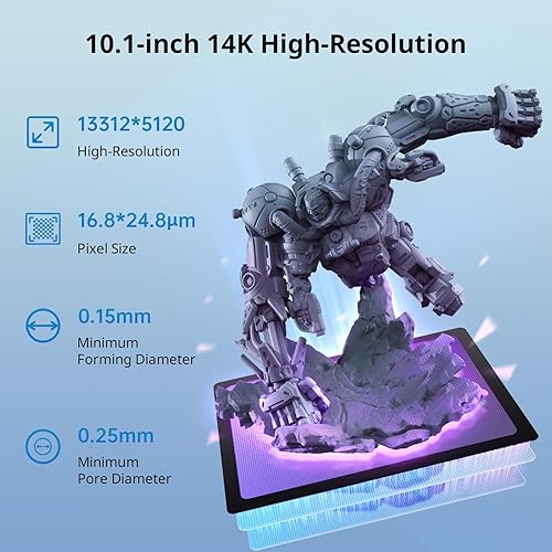 Miniatura 9 de ANYCUBIC - Impresora 3D de resina Photon D2, impresora 3D DLP con alta precisión, impresión ultrasilenciosa y más de 20,000 horas de vida útil,