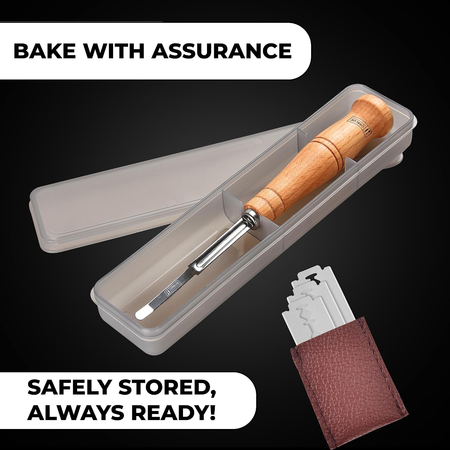 Orblue Bread Lame, Dough Scoring Tool with 12 Blades