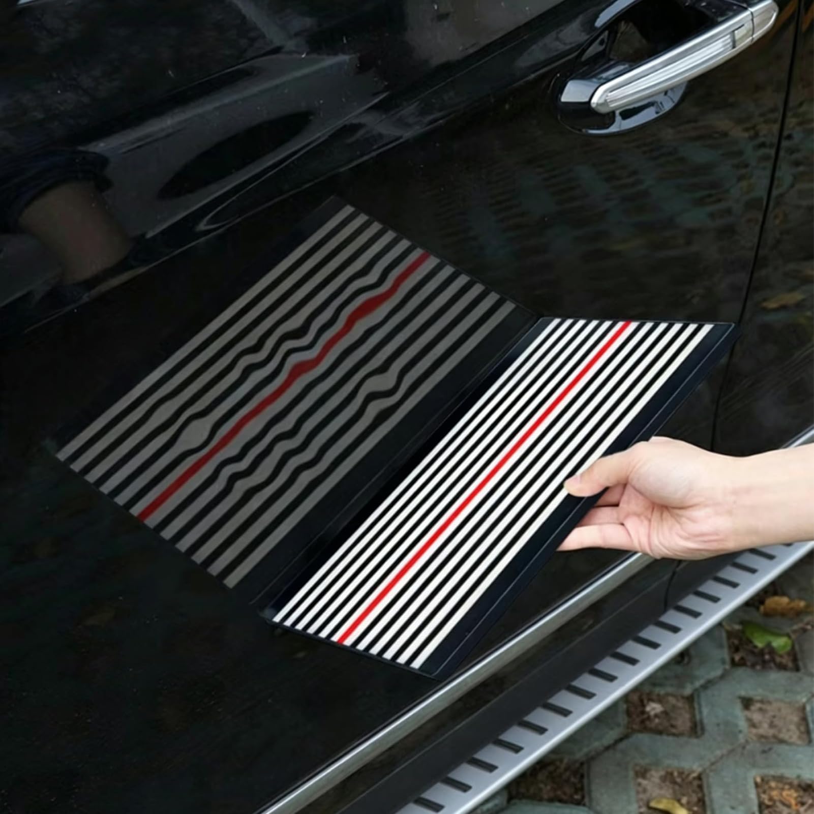 GAOXIAO Zestaw narzędzi do naprawy wgnieceń bez lakierowania, narzędzie do usuwania wgnieceń światłem, tablica odblaskowa LED, akrylowy test smug USB do karoserii