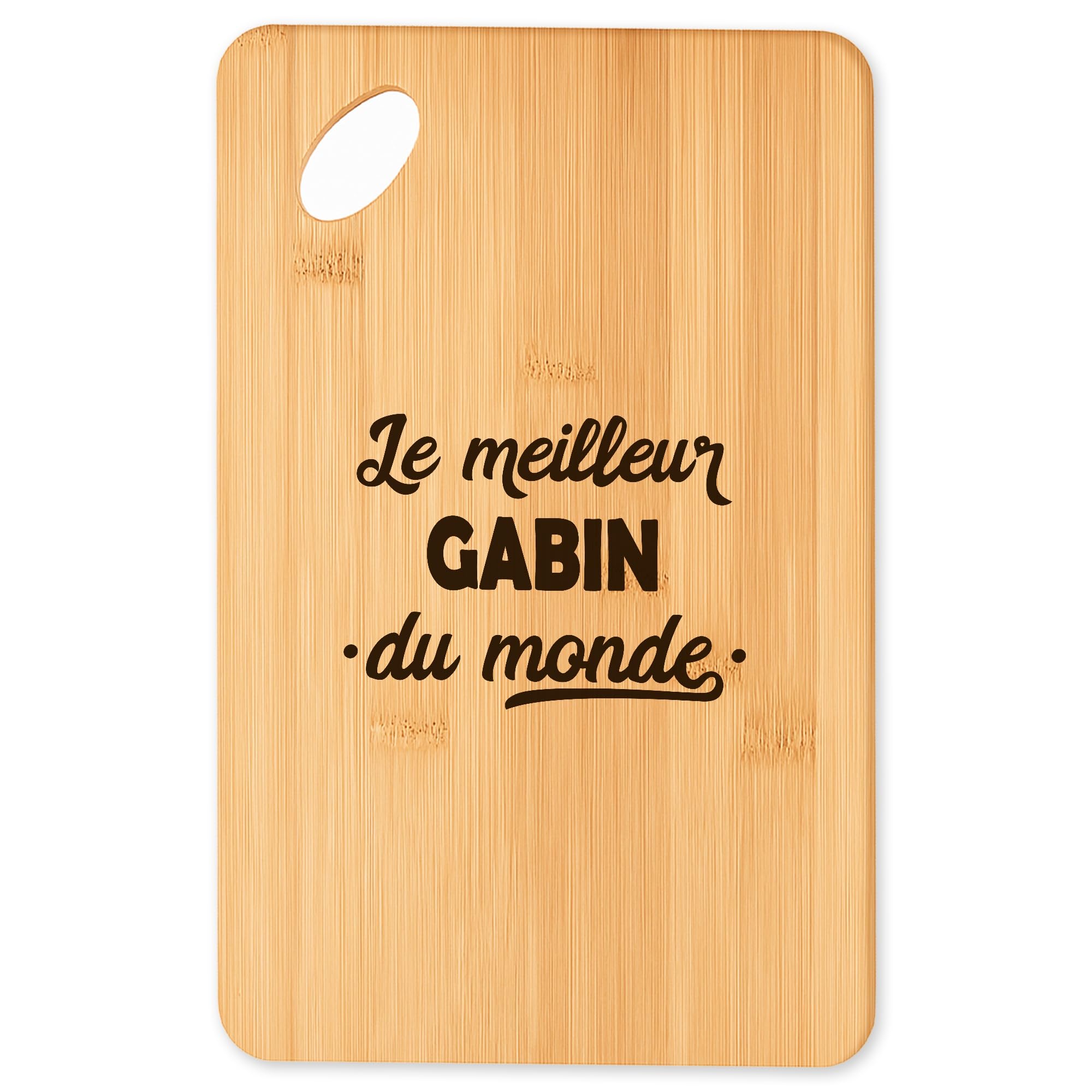 Planche à découper Super Gabin 2 en bambou résistant avec plateau apéro