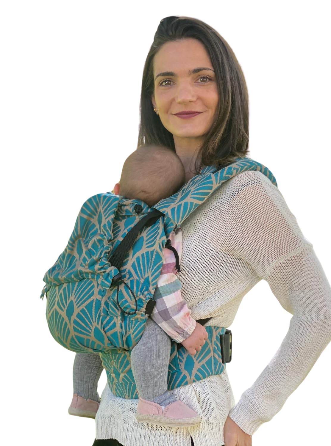 NEKO SWITCH Baby - Marsupio Neonato Portabebè Regolabile Ergonomico Neonato Zaino Porta Bimbo e Bebè (Kidonya Marina)