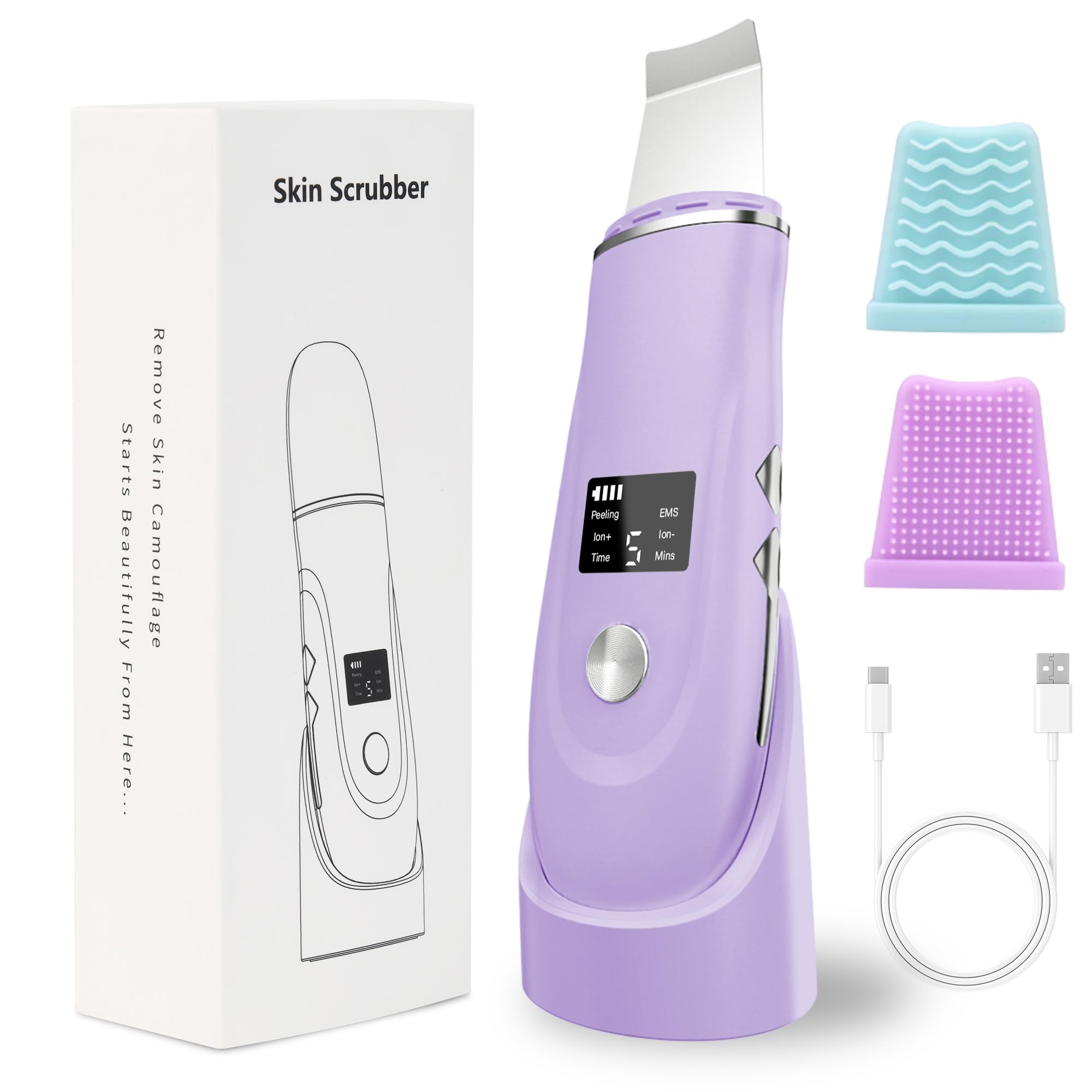 Face Scrubber Skin Spatula Purple