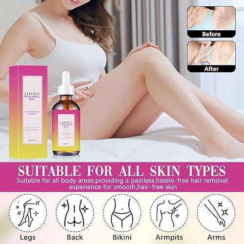Miniatura 7 de Aceite de Cyperus Rotundus, aceite natural Cyperus Rotundus para depilación ideal para todo tipo de piel