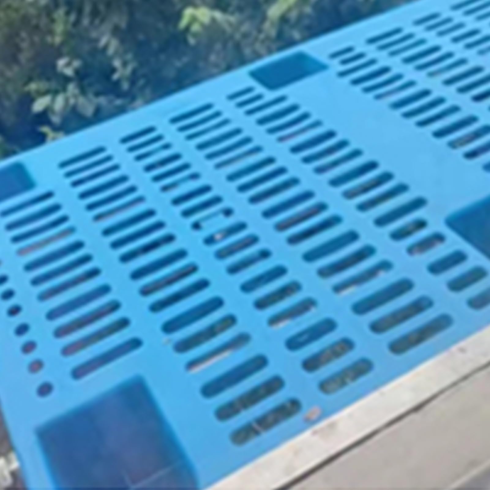 GOCHUSX Plastic Pallets, Lightweight Floor Pallets, Nestable Polyethylene Pallets, Interlocking Pallet with Breathable Grids for Garage Warehouse Supermarket(110x60x14cm-2PCS)