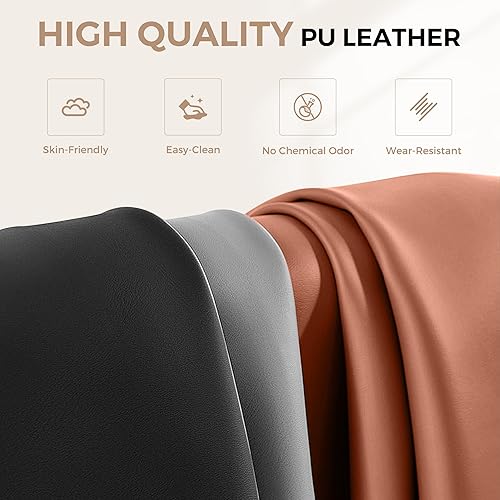 Miniatura 8 de Silla ergonómica de oficina en casa con reposapiés, sillas de escritorio de respaldo alto para personas pesadas, sillas de oficina ejecutivas