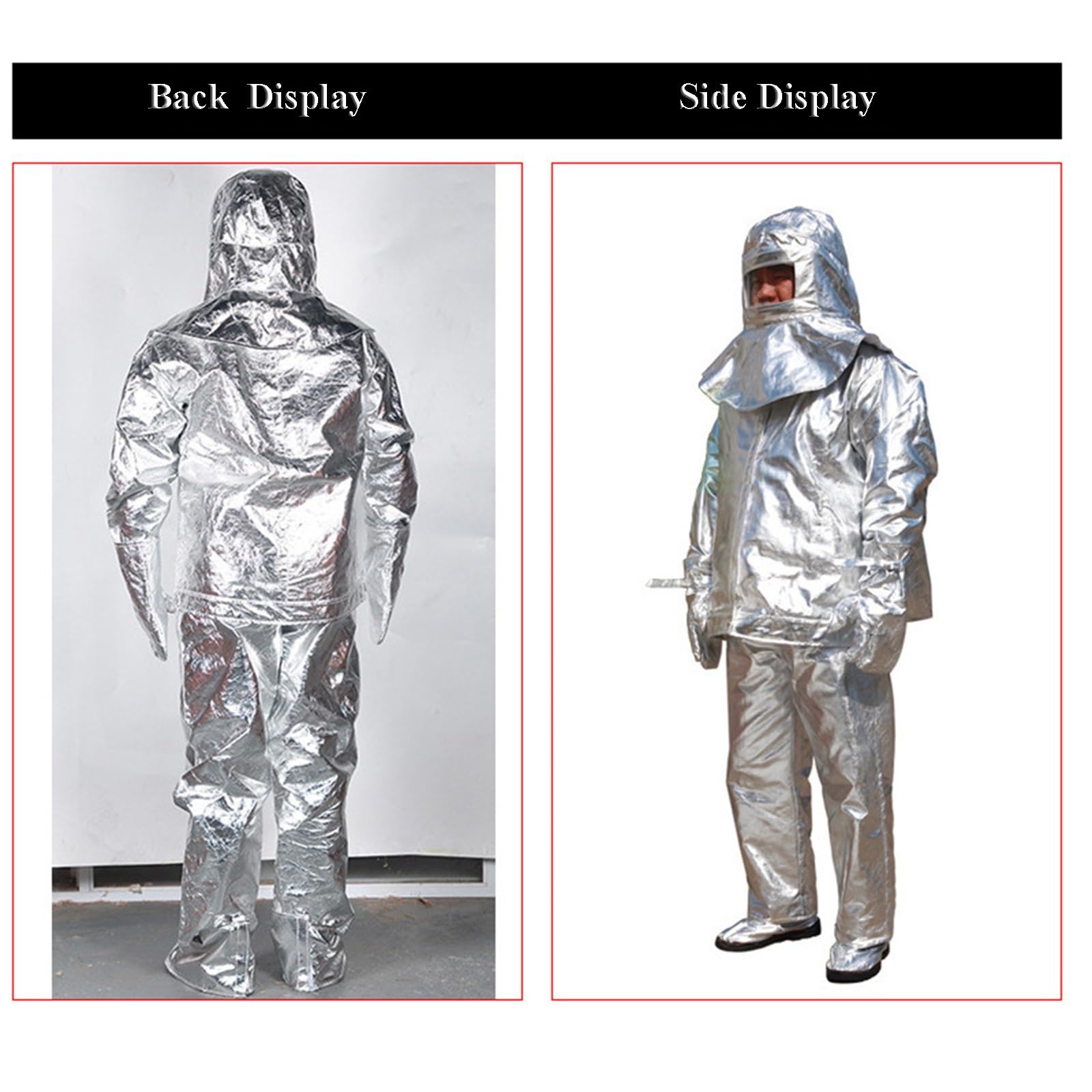 Traje Aislante Térmico Ignífugo De Papel De Aluminio Uniforme Ignífugo De 1000 Grados Ropa De Protección Ignífuga Antirradiación