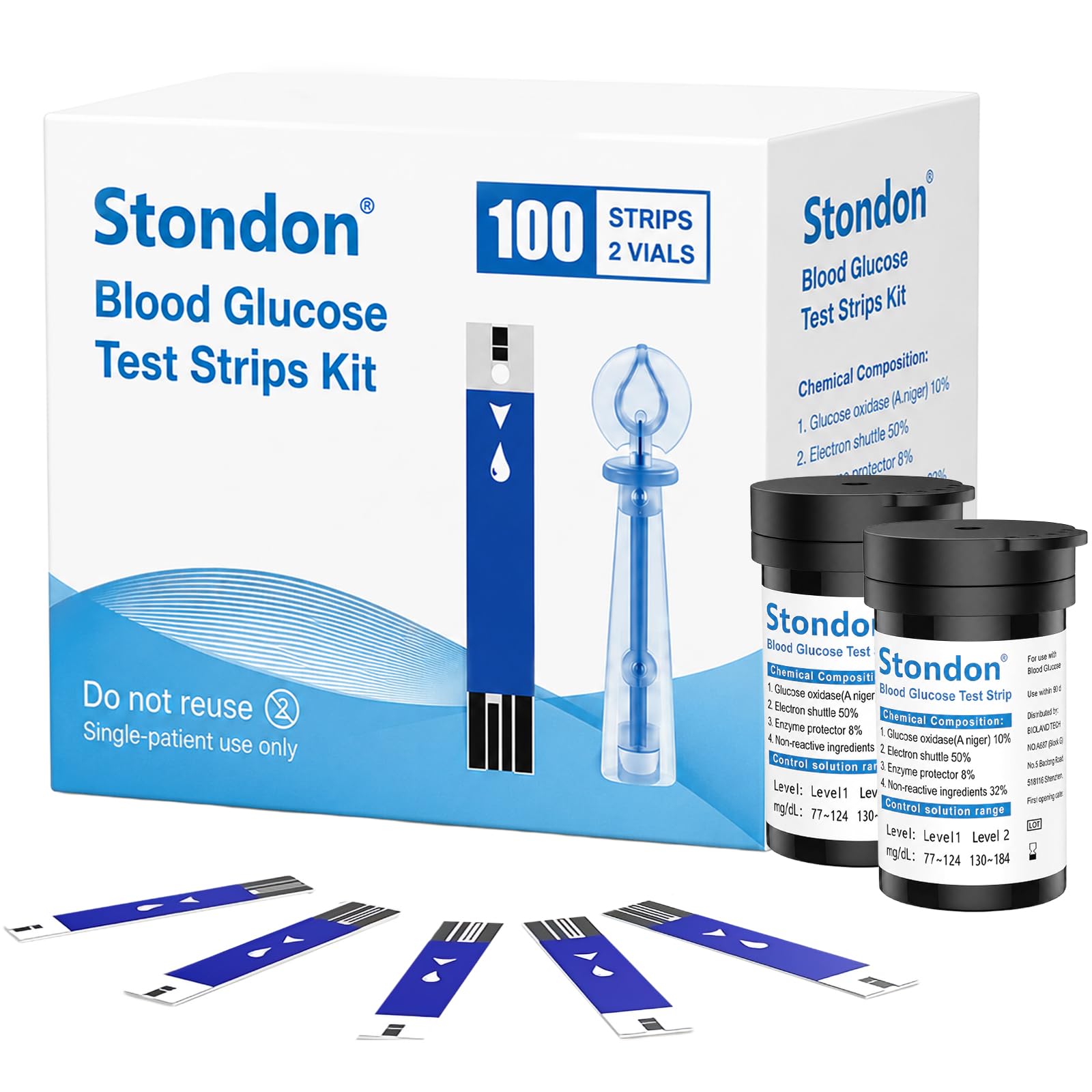 Diabetes Test Strips - 100 Count Refill -1