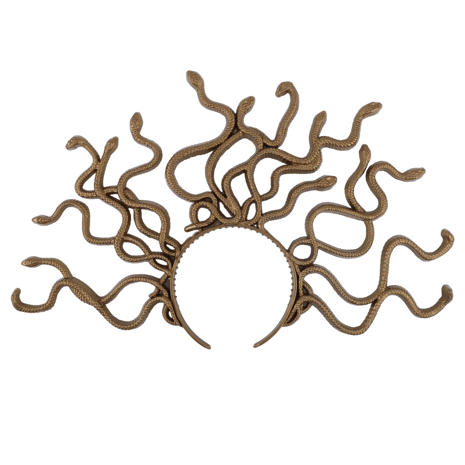 BOXOB Copricapo a serpente per Medusa, copricapo da dea greca, per Halloween, riutilizzabile, accessorio per capelli da donna, per feste di Halloween