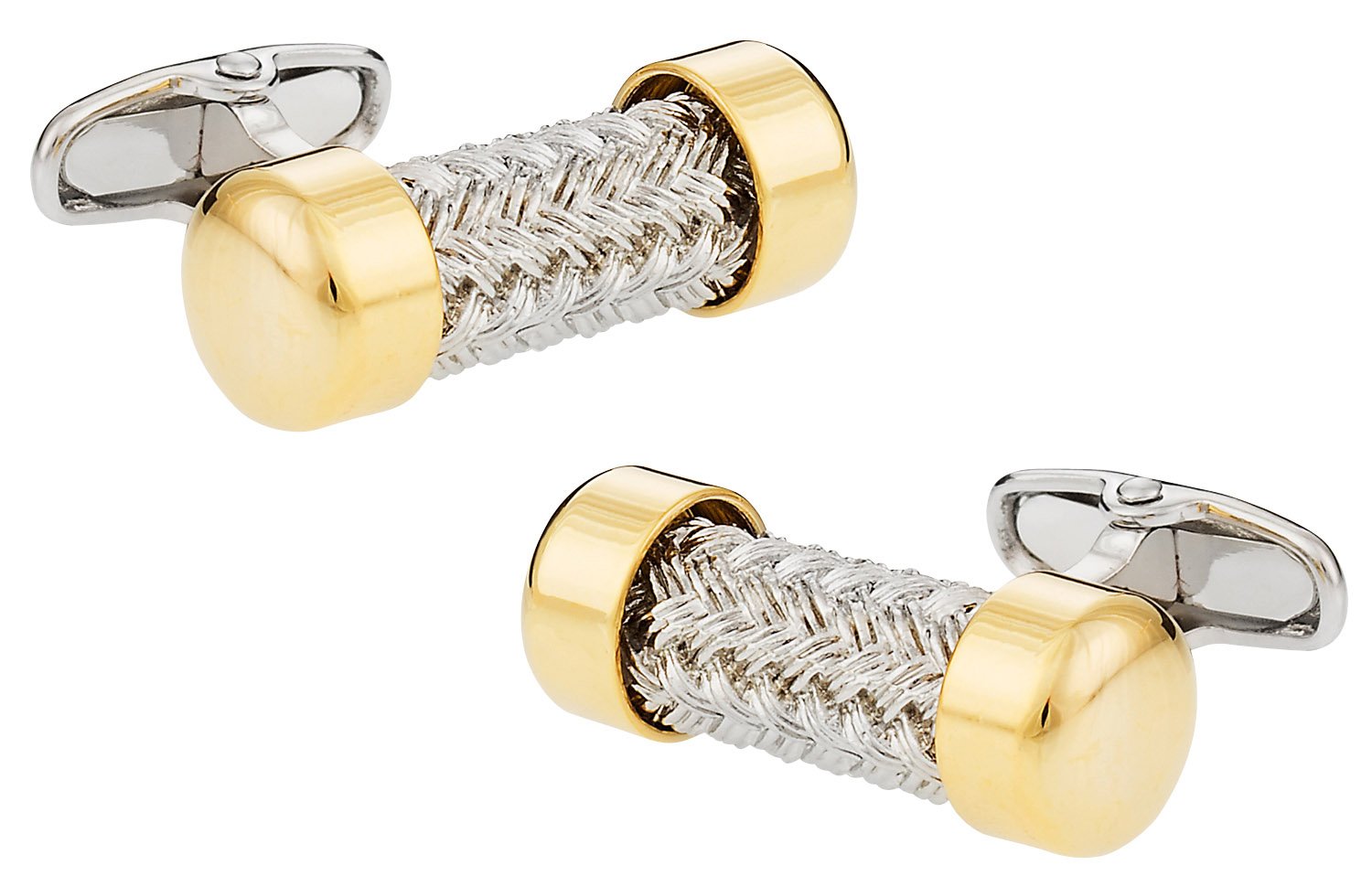 SOHOCuff-Daddy Gold Cap Pipe Cufflinks