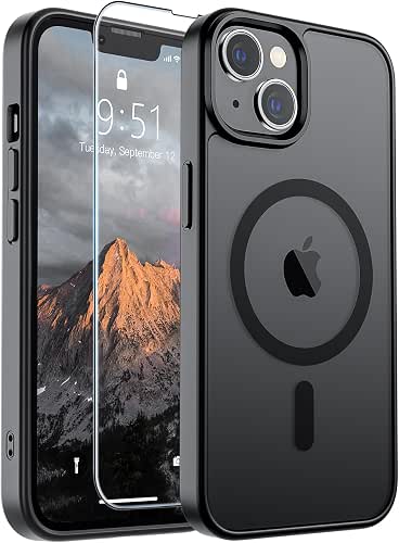 SUPFINE Magnetic for iPhone 13 Case/iPhone 14 Case Black |