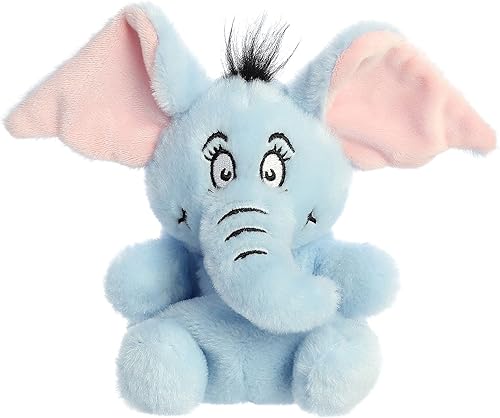 Miniatura 1 de Aurora® Whimsical Dr. Seuss™ Palm Pals™ Horton - Animal de peluche - Narración mágica - Con licencia oficial - Azul 5 pulgadas