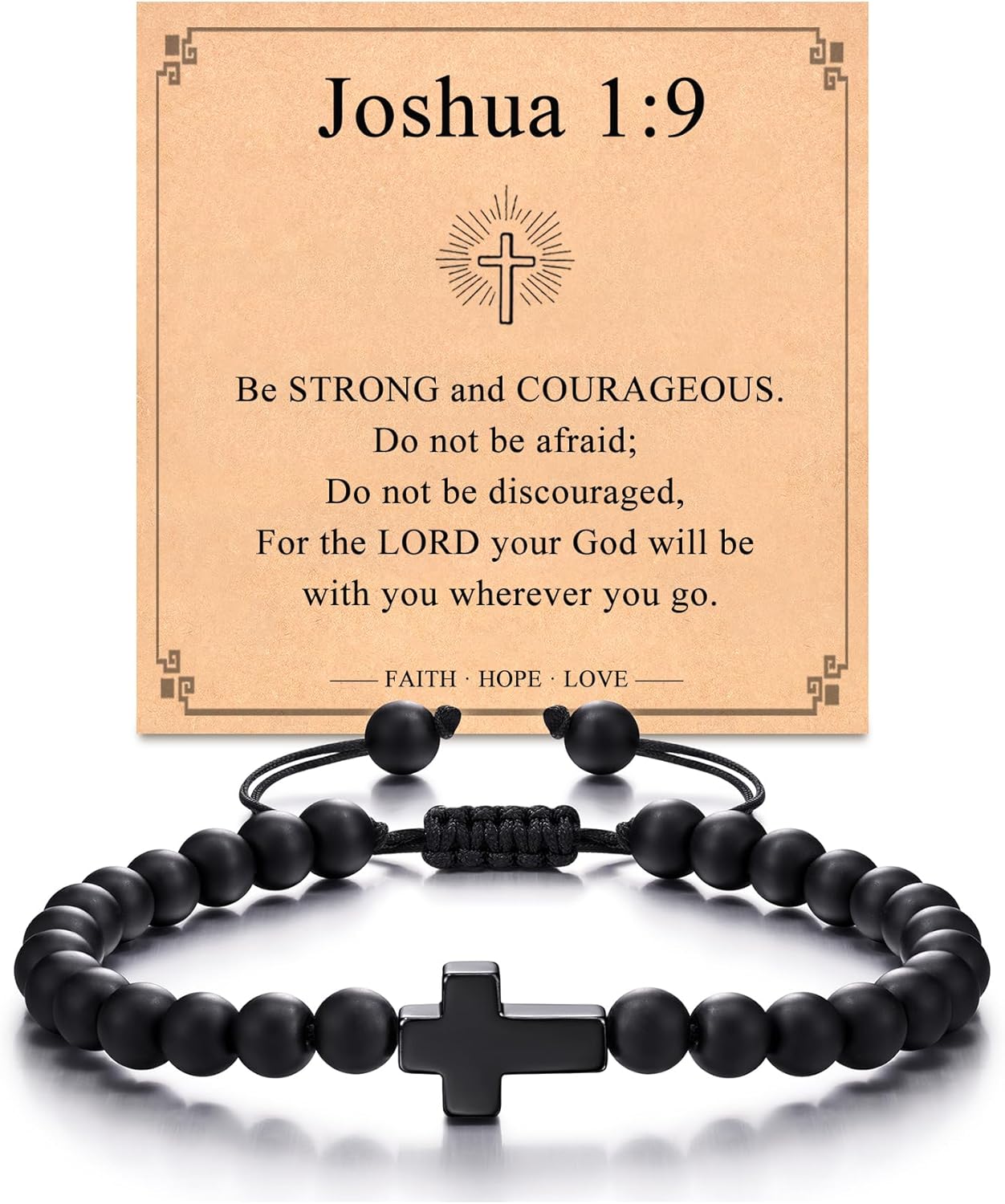 Tarsus Cross Bracelet for Men Teens, Cross Jewelry Christian Gifts for Easter, Christmas, Birthday, Valentines Day ...