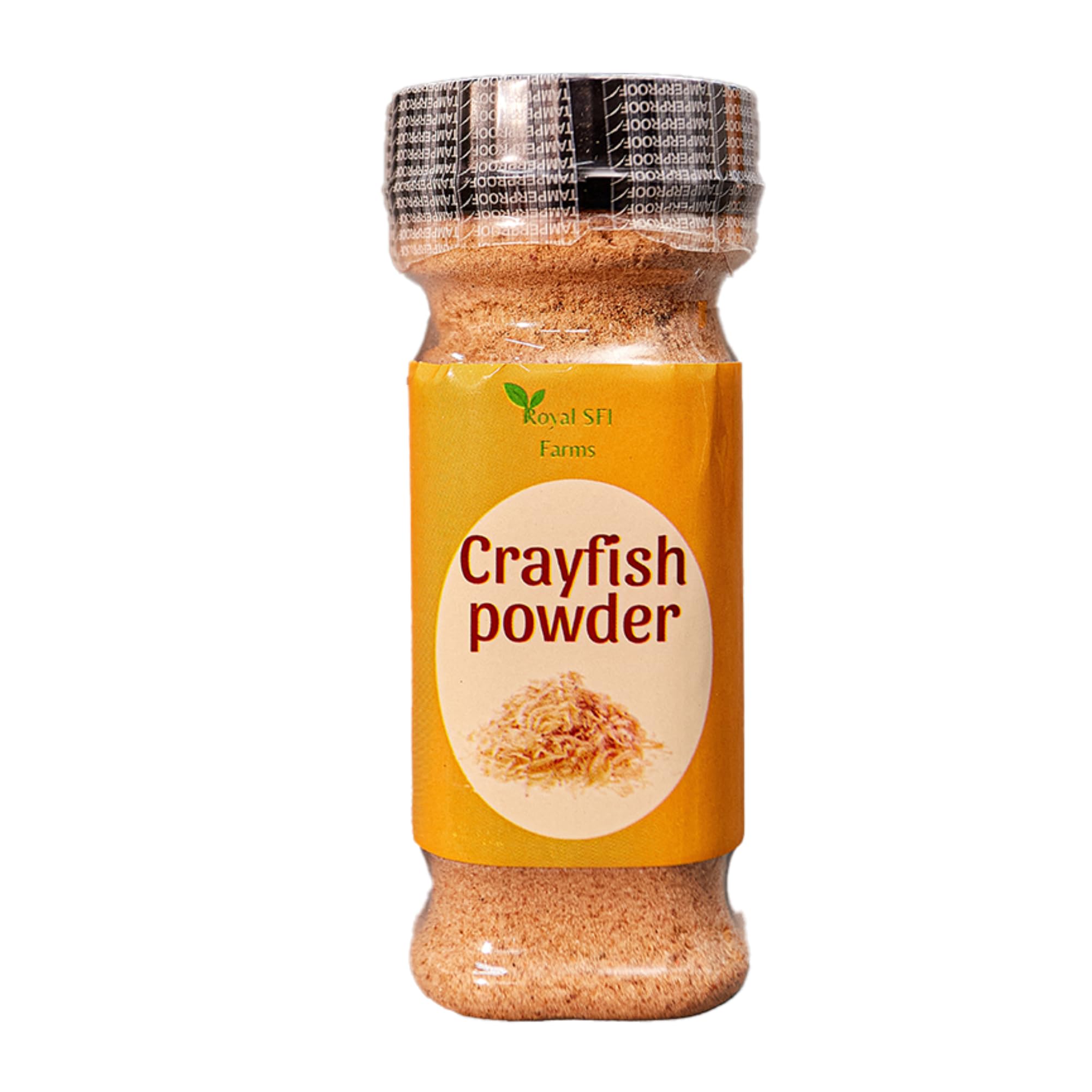Royal SFI Farms Ground Crayfish 100g | Natural, Sand-Free Crayfish Powder | Rich, Umami Flavor for Soups, Stews, Rice & Beans | Preservative-Free, Clean & Ready to Use